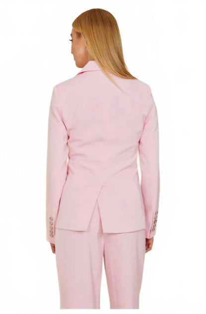 DELUC Double Breasted Blazer Pink Medium 3
