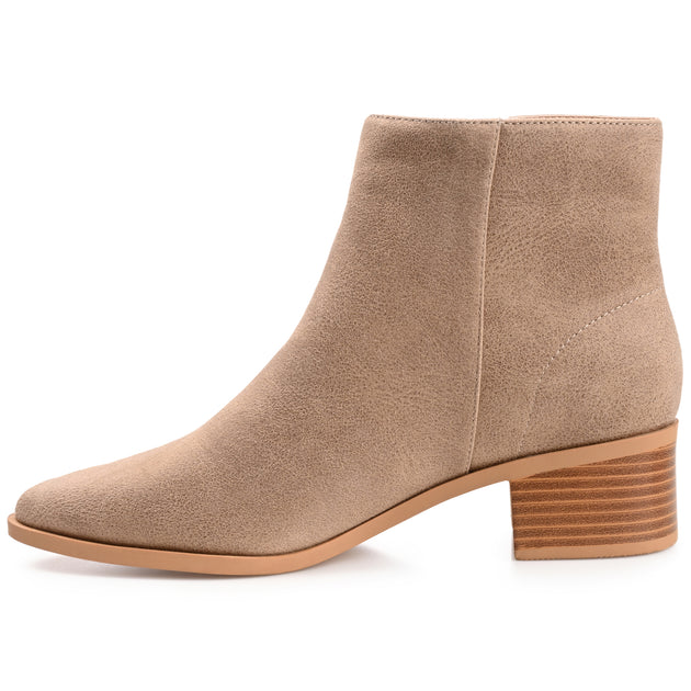 Journee Collection Sadiya Women's Bootie Beige US 7.5 3