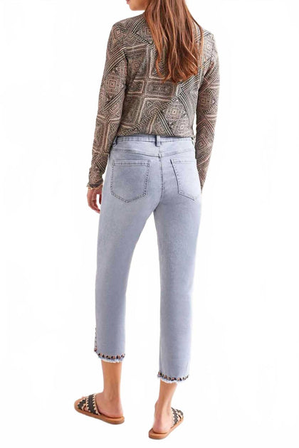 TRIBAL Cropped Jean Light Blue US 6 3