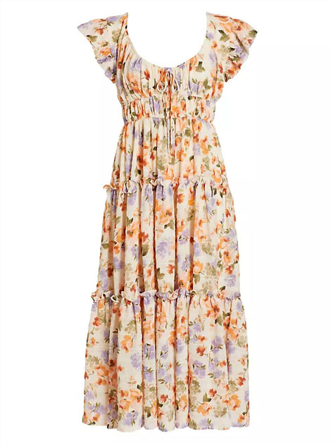En Saison Sibyl Midi Dress Multi Large 2