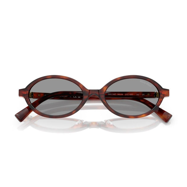 Miu Miu 0Mu 04Zs Oval Sunglasses Grey 4