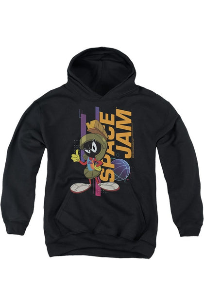 Gildan Space Jam 2 Marvin Standing Jugend Kapuzenpullover Schwarz Medium 2