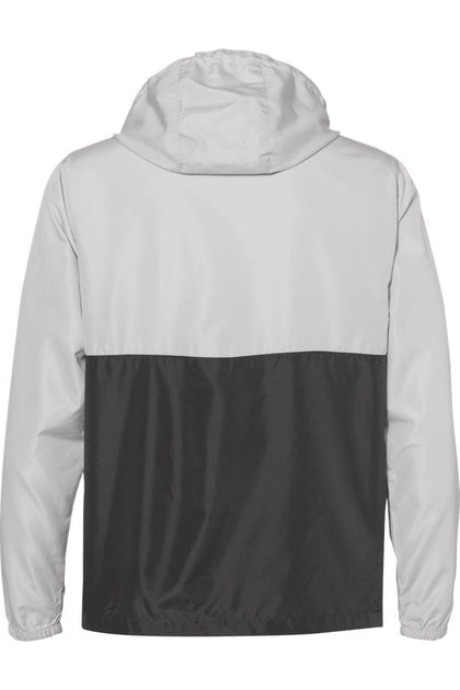 Independent Trading Co. Lightweight Quarter-Zip Windbreaker Pullover Grey XL 3