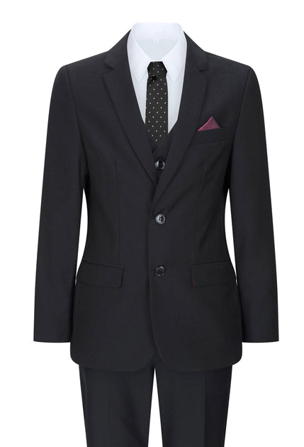 Paul Andrew Parker Boys 3 Piece Suit Black 10 Years 2