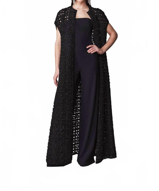 Frascara Jumpsuit With Contrast Coat Black US 6 2