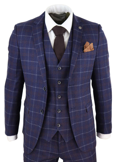 Paul Andrew Kenneth Suit Blue US 50 Regular 2