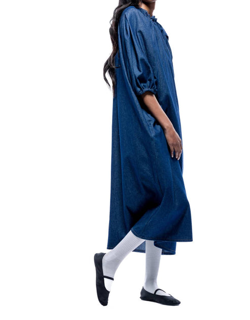 TOIT VOLANT Moonrise Robe Midi Bleu XLarge 4
