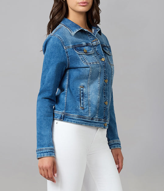 Lola Denim Gabriella Denim Jacket Blue Large 3