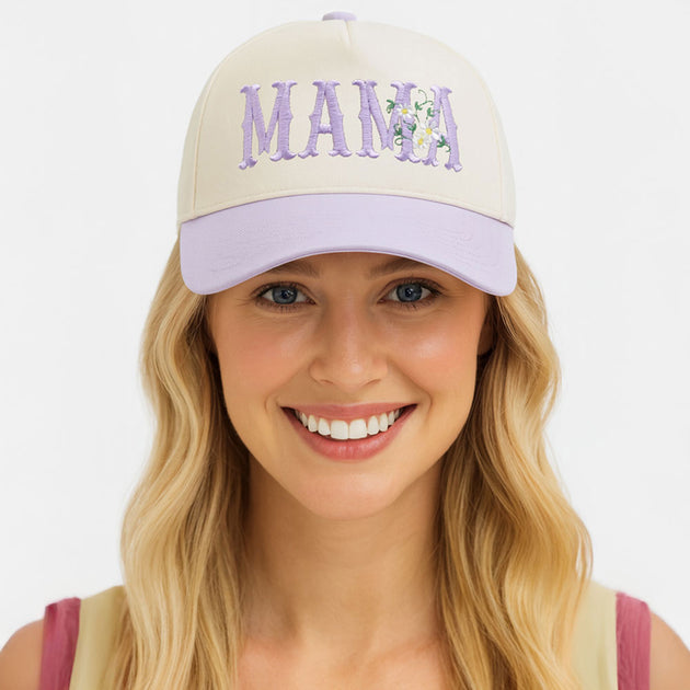 FASHNZFAB Embroidered Five Panel Canvas Baseball Cap Beige 5