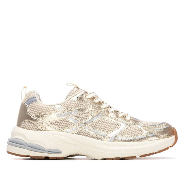 XTI Refresh Collection Women's Lace-Up Sneakers Beige US 5 3