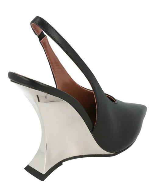 Paris Texas Nina Slingback Wedge Heels Black EU 41 5