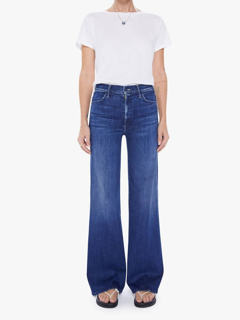 Mother Hustler Roller Sneak Wide-Leg Jean Multi 25 2