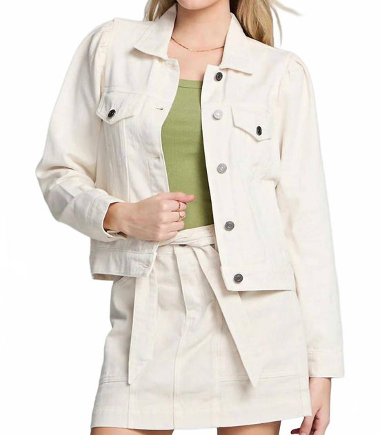 Saltwater Luxe Hyland Denim Jacket White Small 2