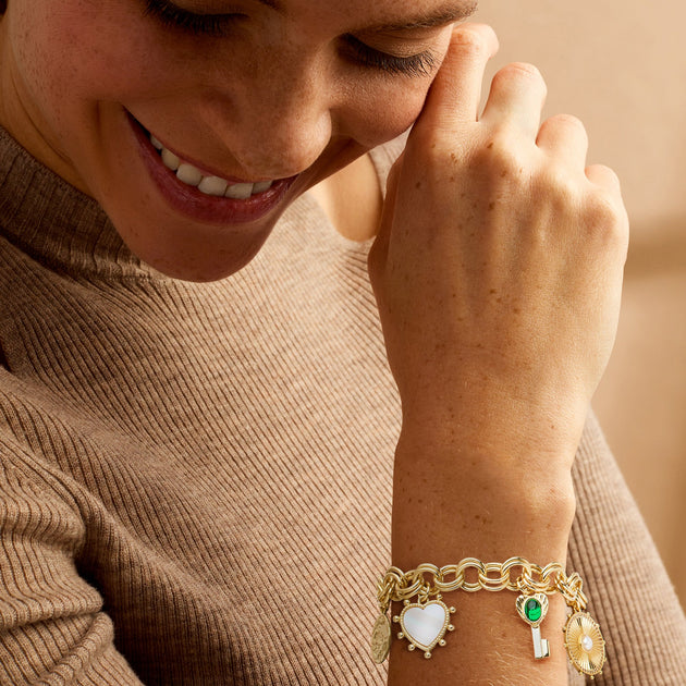 Ross-Simons Charm Bracelet Yellow Gold-Plated 3