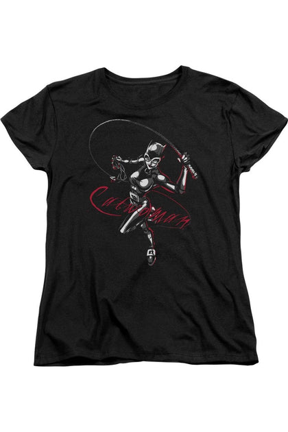 Gildan Batman Kitten With A Whip T-Shirt Black Small 2
