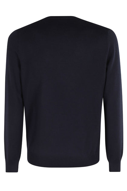 Fay Crew Neck Sweater Navy Blue EU 46 3
