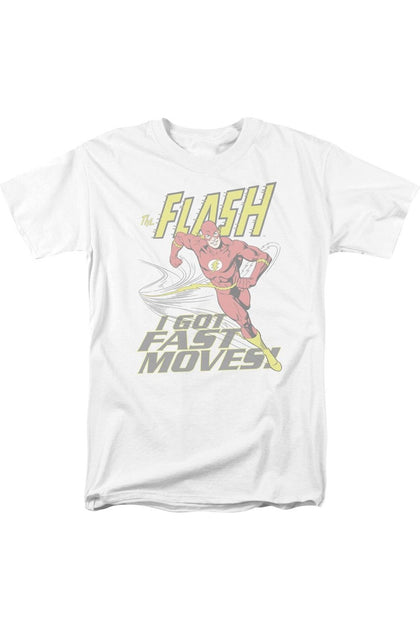 Gildan DC Comics Flash Fast Moves T-Shirt White XL 2