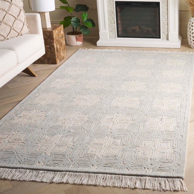 Safavieh Ikat IKT805 Area Rug Ivory/Light Blue 2