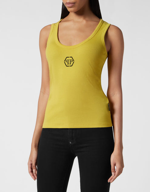 Philipp Plein Hexagon Tank Top White Small 4