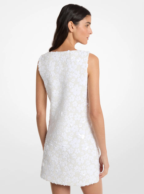 Michael Kors Floral Scuba Mini Dress Black XS 3