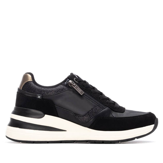 XTI Women's Wedge Sneakers Black US 6 4