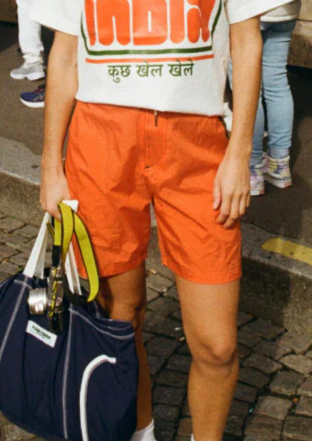Made Some Long Short Shorts Orange US 8 2