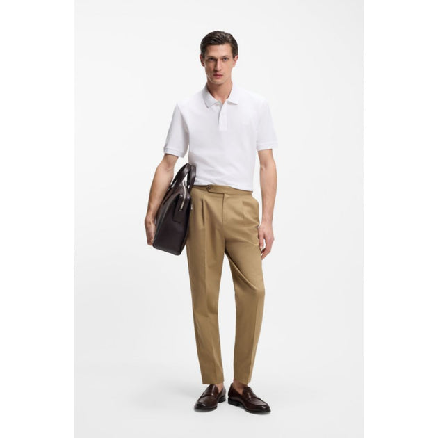 Boss Pallas Polo Shirt White Small 3
