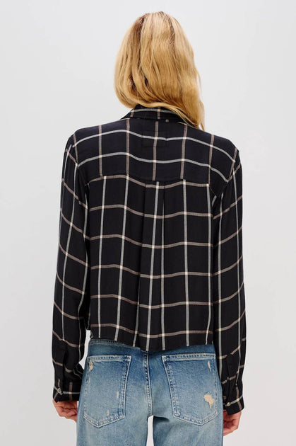 Rails Malin Plaid Button Down Hemd Schwarz 3