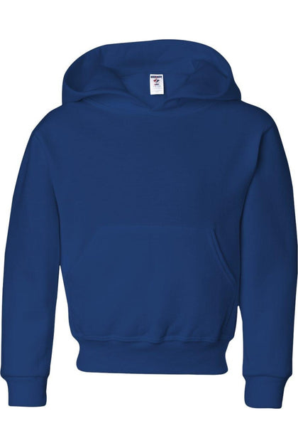 JERZEES NuBlend Hooded Sweatshirt Blue Medium 2