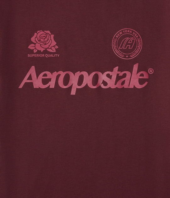 Aeropostale Rose Graphic Tee Red XXL 3