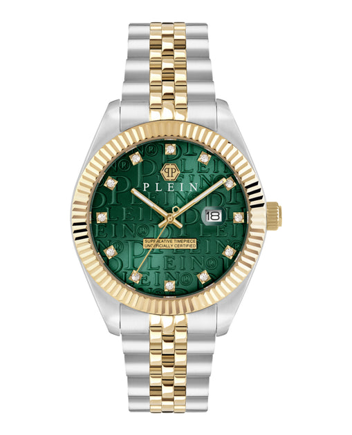 Philipp Plein Date Superlative Crystal Watch Gold 5