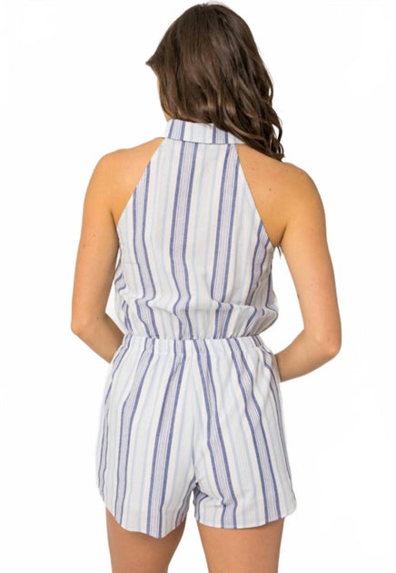 Gilli Moapa Stripe Romper White Small 3