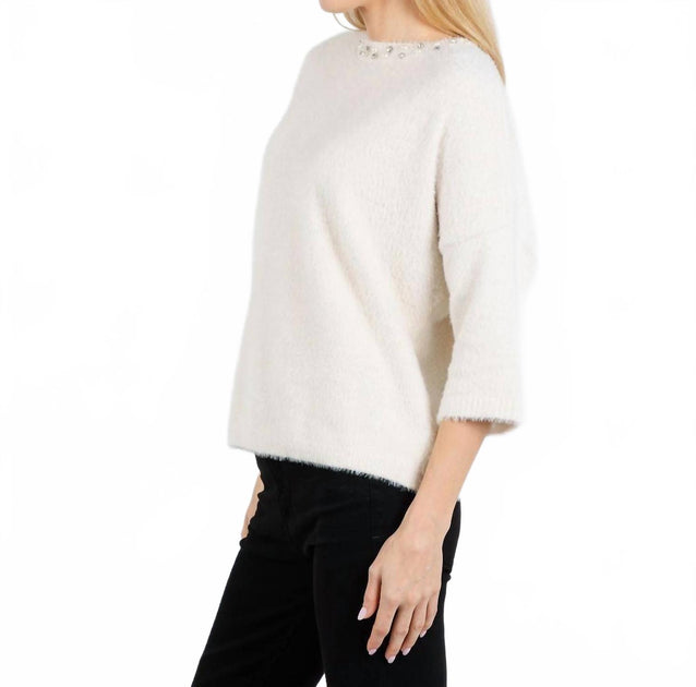 Melissa Nepton Felicity Sweater Beige Large 4