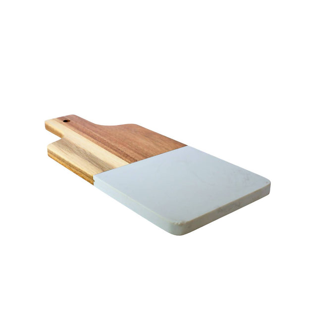 Creative Labs Marble And Acacia Wood Board Black 38.1 x 15.9 cm 4