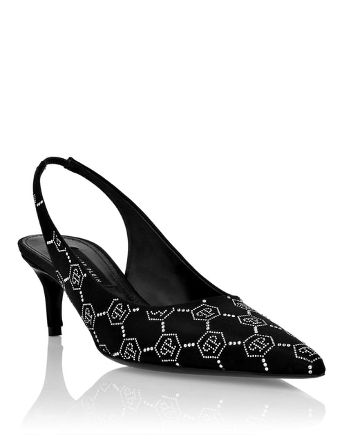 Philipp Plein Satin Slingback Low Heel Multi EU 35 2