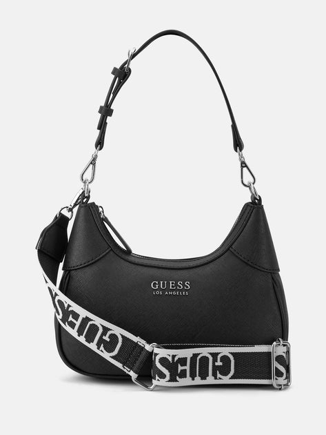 ショルダーバッグ・ポシェット Guess Stud point hobo bag black VB899672 HN3A3A31 GUESS Hobo Brown Logo | Buy bags, purses & accessories