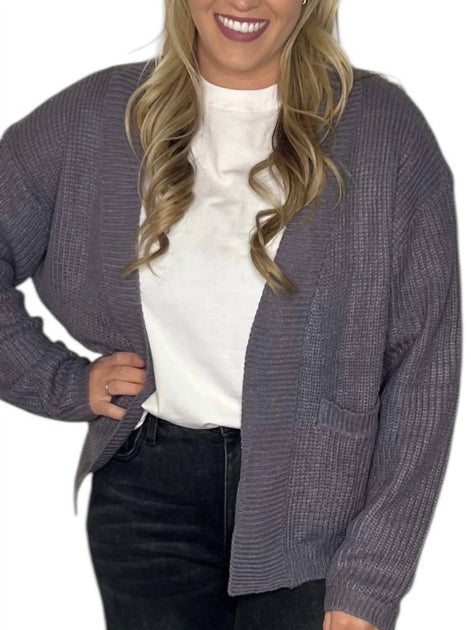 WISHLIST Midnight Cardigan Grey Large 3