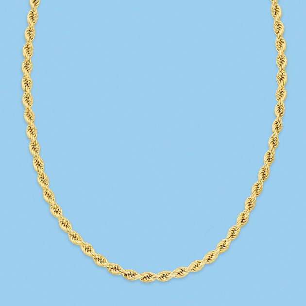 Ross-Simons Rope-Chain Necklace Gold 6mm 5