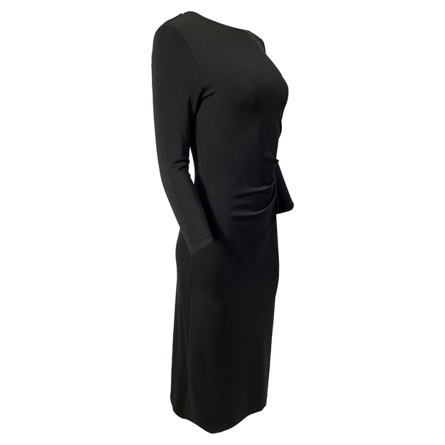 Theory Crepe Midi Dress Black US 10 4
