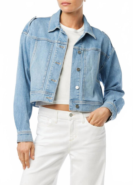 JOE'S Jeans The Utility Boxy Jacket Blue Large 2