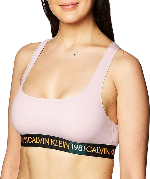Calvin Klein 1981 Bold Unlined Bralette Pink XSmall 3