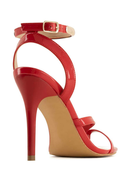 Andrea Ankle-Strap High-Heeled Sandal Red US 8 3