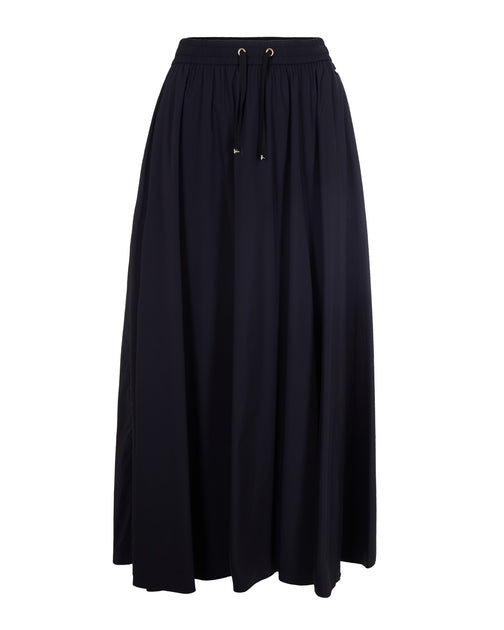 Herno Midi Skirt Stretch Nylon Black EU 40 2