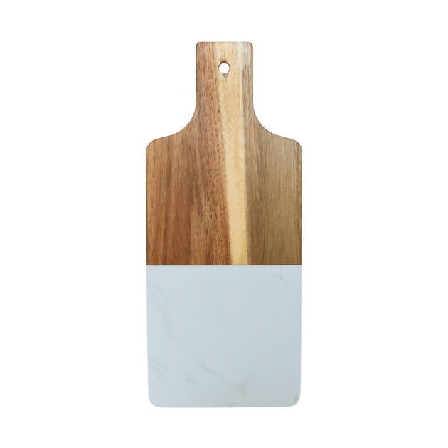 Creative Labs Marble And Acacia Wood Board Black 38.1 x 15.9 cm 3
