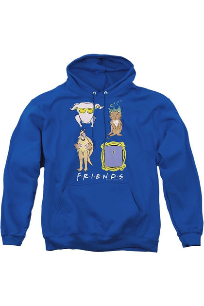 Gildan Friends Symbols Hoodie Blue Small 2