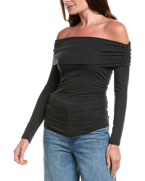 rag & bone Lucy Schulterfreies Raff-Top 2