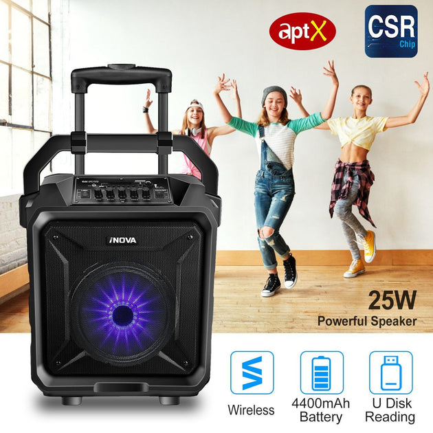 DIBOOM Enceinte de Fête Portable Sans Fil Noir 3