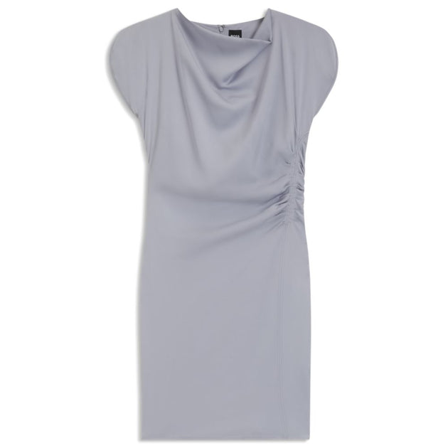 Boss Kleid mit gerafftem Ausschnitt Grau US 6 2