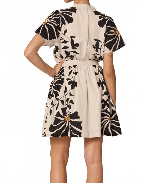 Cleobella Beatrice Mini Dress Beige Small 3