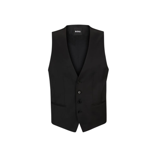 Boss Single-breasted Waistcoat Black US 38 Regular 2